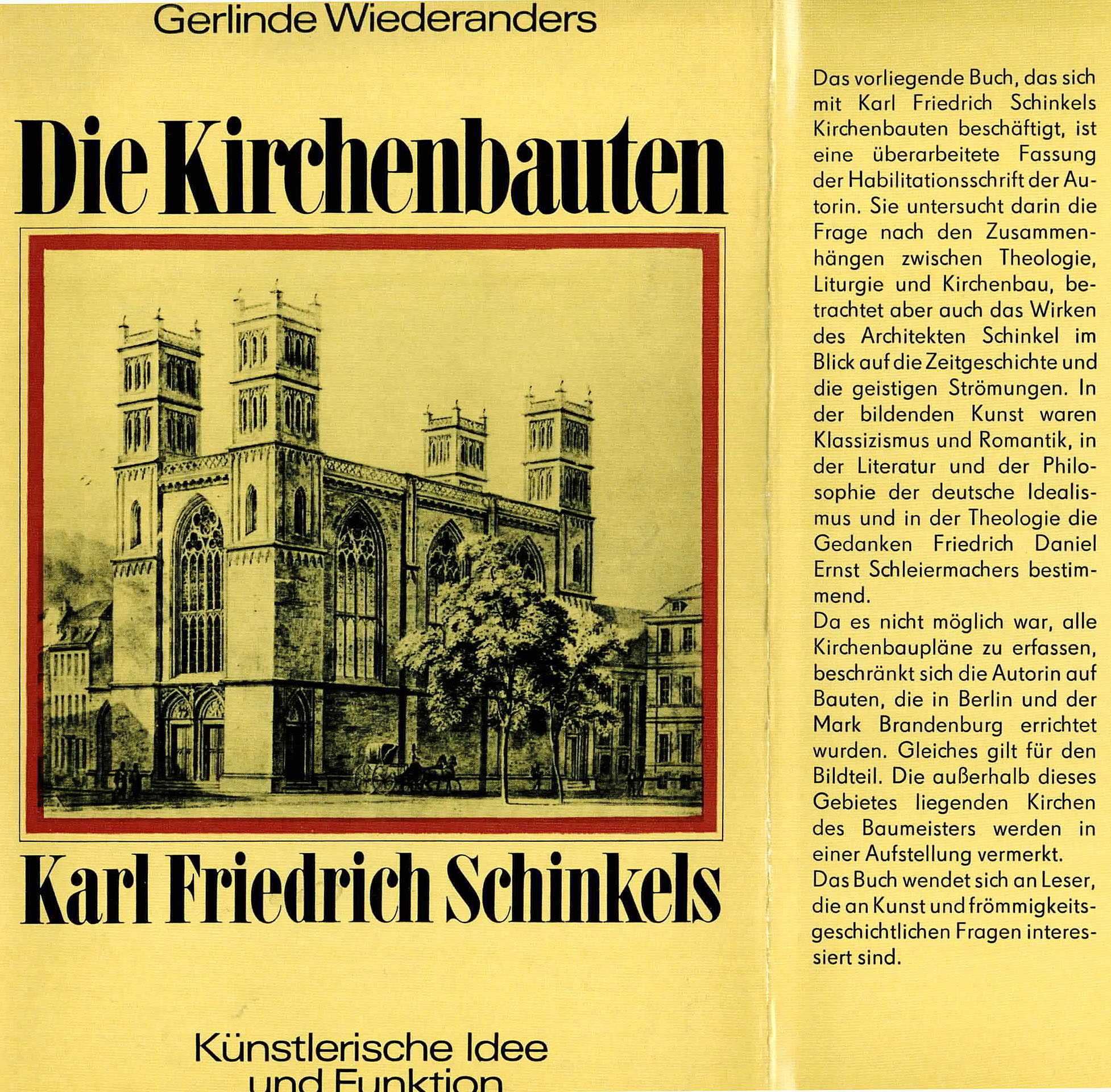 Die Kirchenbauten Karl Friedrich Schinkels - Wiederanders, Gerlinde